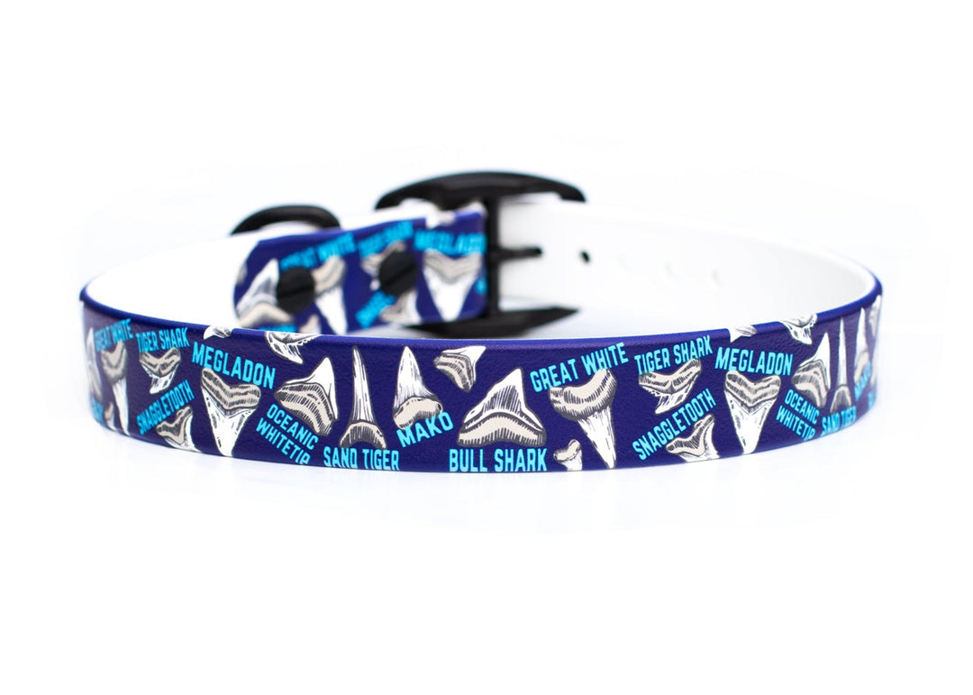 Shark Teeth BioThane® Dog Collar | Waterproof Dog Gear