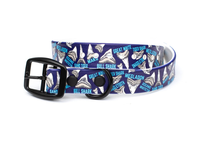Shark Teeth BioThane® Dog Collar | Waterproof Dog Gear