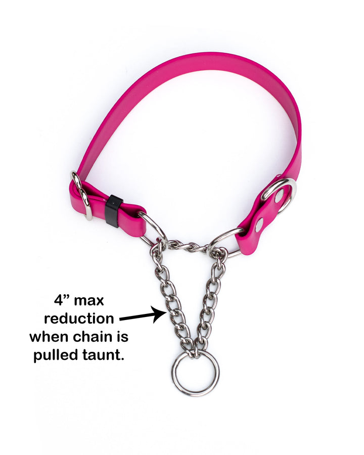 Adjustable 1" Width BioThane® Martingale Collars