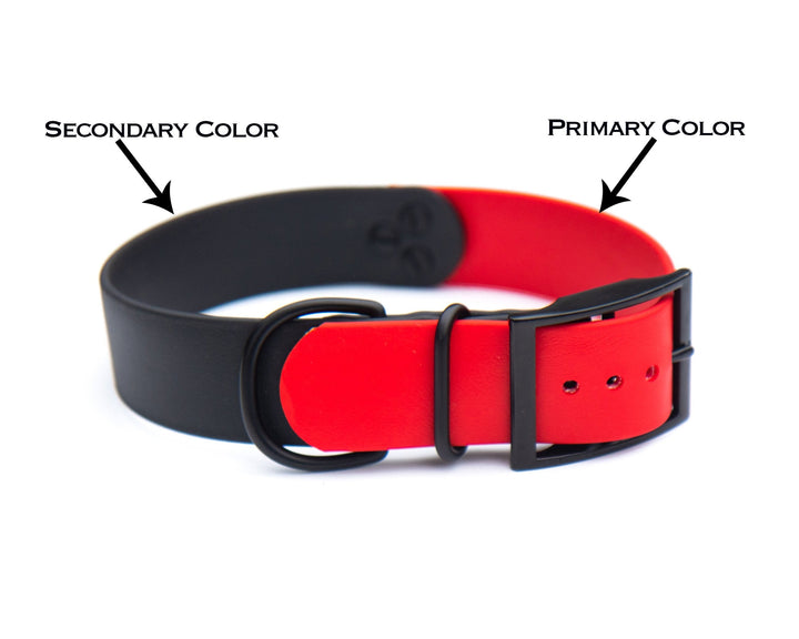 1.5" Two-Toned BioThane® Collars