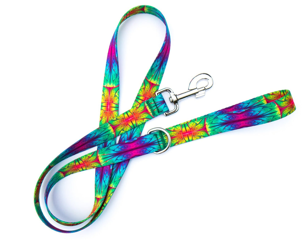 Green Abstract Dog Leash | SeaFlower Co