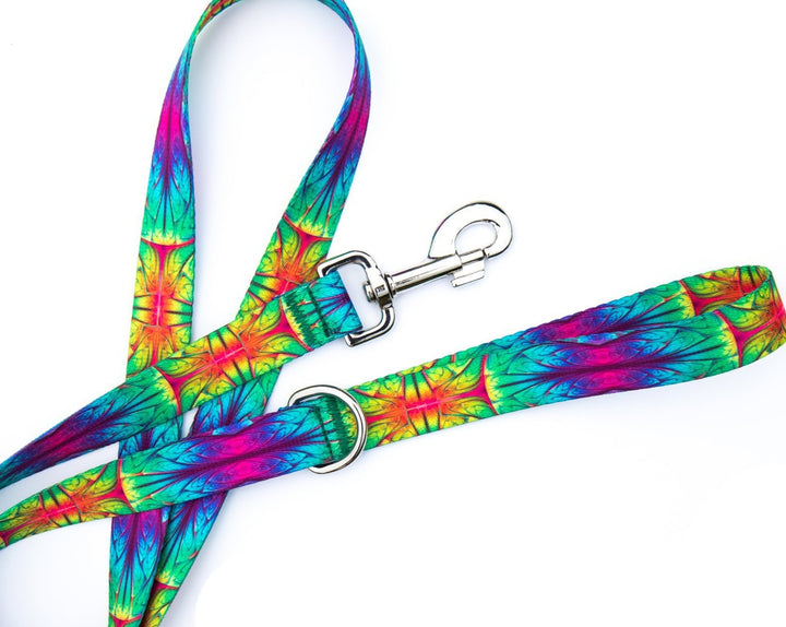 Green Abstract Dog Leash | SeaFlower Co