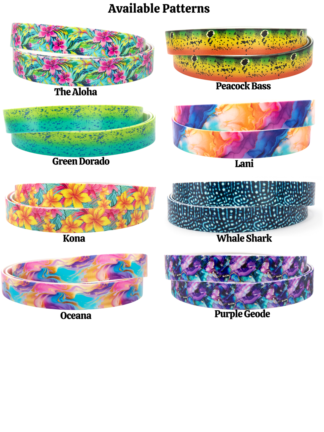 Fi Compatible 3/3+ 1.5" UV-Printed Tapered BioThane® Classic Buckle Collar