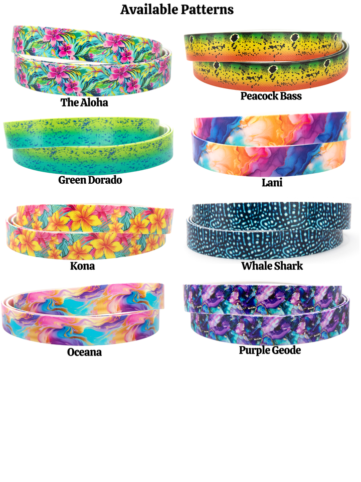 Fi Compatible 3/3+ 1.5" UV-Printed Tapered BioThane® Classic Buckle Collar