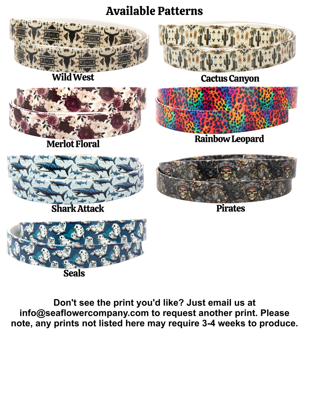 UV-Printed BioThane® Leash With Traffic Handle | Pick Your Pattern