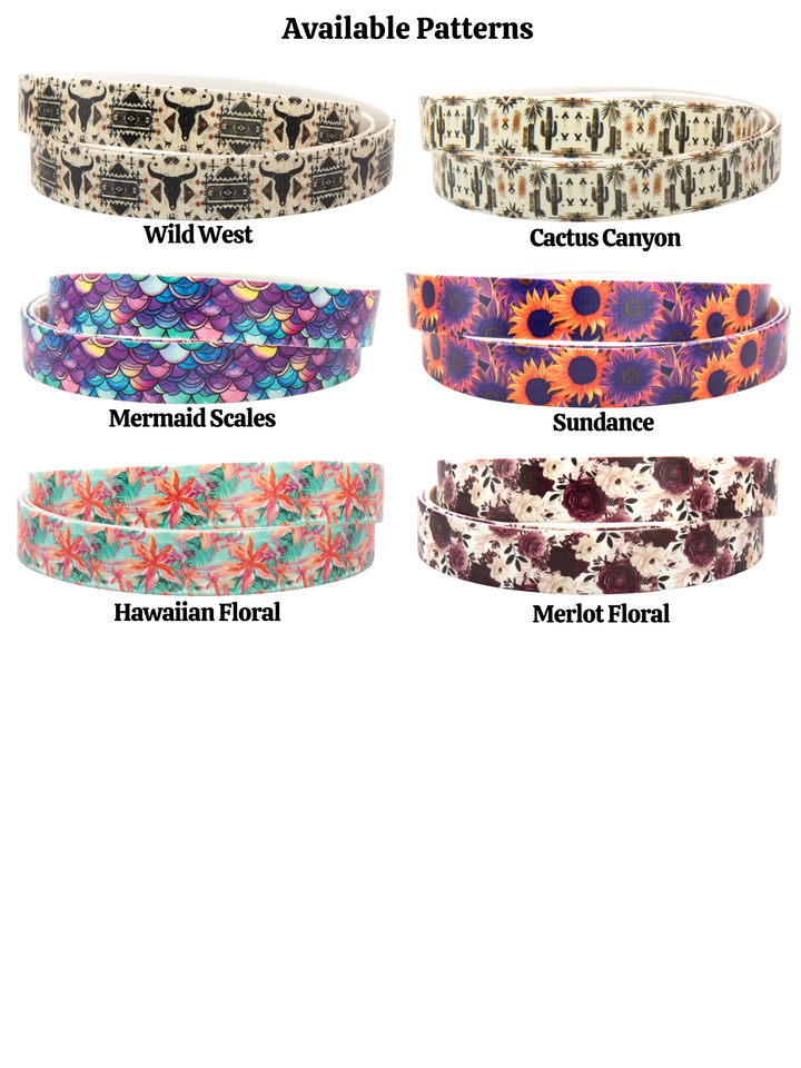 Fi Compatible 3/3+ 1.5" UV-Printed Tapered BioThane® Classic Buckle Collar