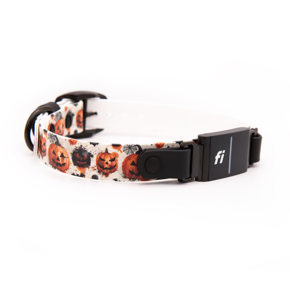 Fi 3/3+ Compatible UV Printed Halloween BioThane® Collar | Waterproof Dog Gear