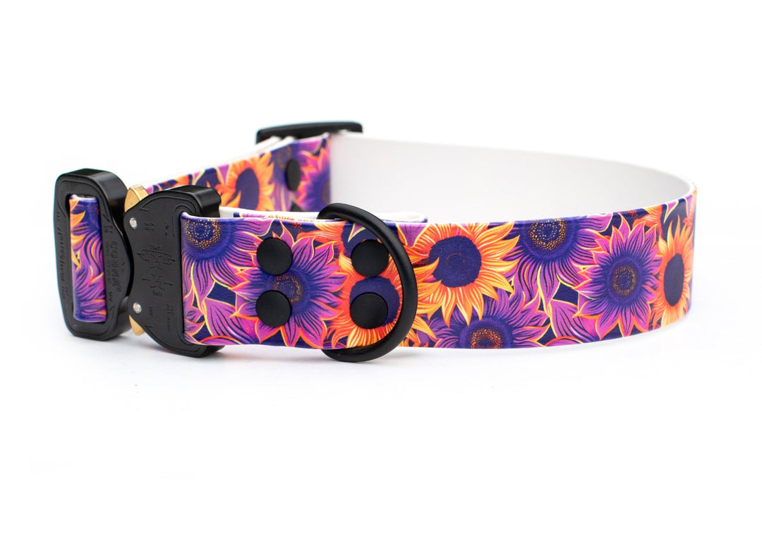 1.5" UV printed BioThane Adjustable Collar  | SeaFlower Co
