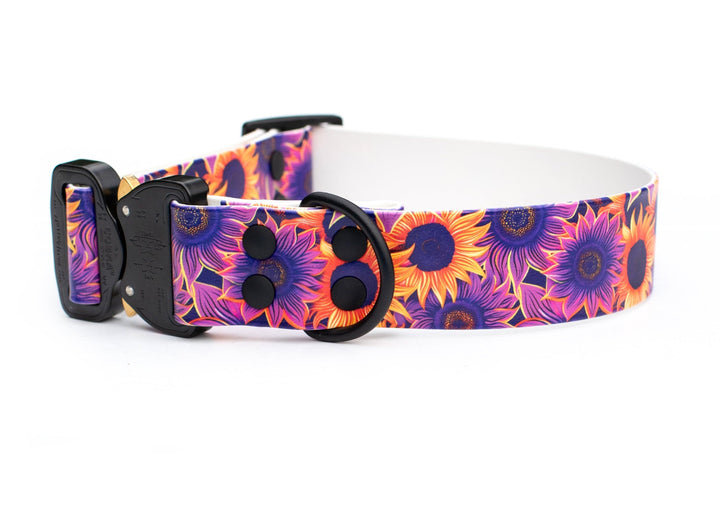1.5" UV printed BioThane Adjustable Collar  | SeaFlower Co