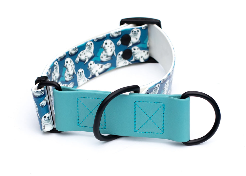 1.5" Adjustable Limited Slip Cute Seals BioThane Collar | SeaFlower Co