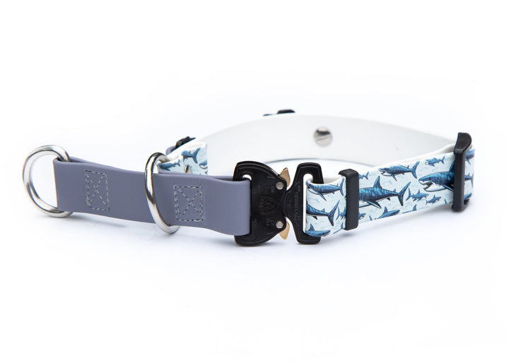 Fi Compatible Series 3/3+ Adjustable Limited Slip Shark BIoThane Collar | SeaFlower Co