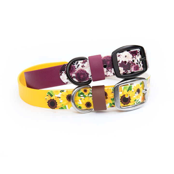 Fall Floral UV-Printed BioThane® Collar