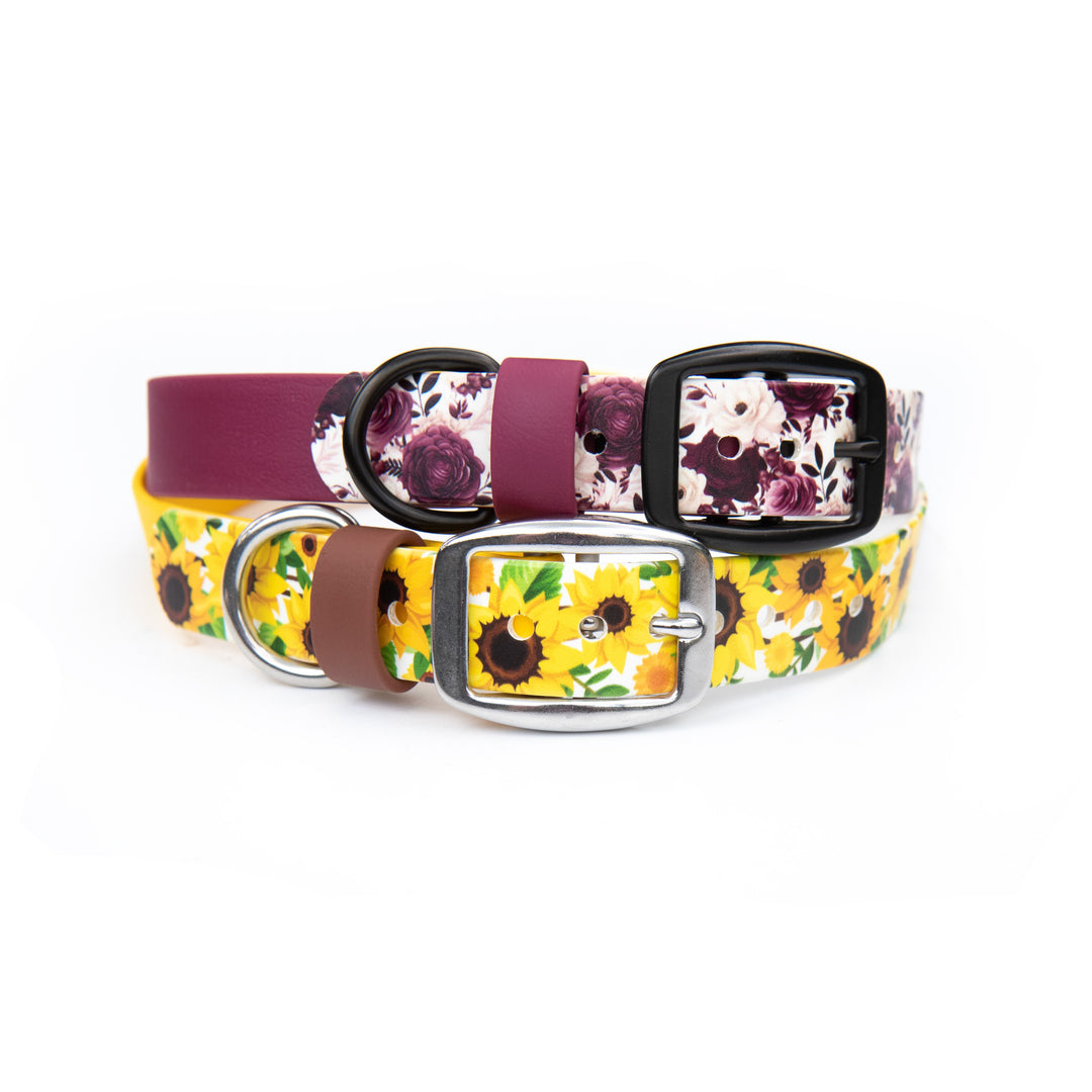 Fall Floral UV-Printed BioThane® Collar