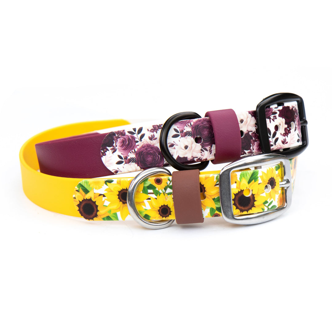 Fall Floral UV-Printed BioThane® Collar