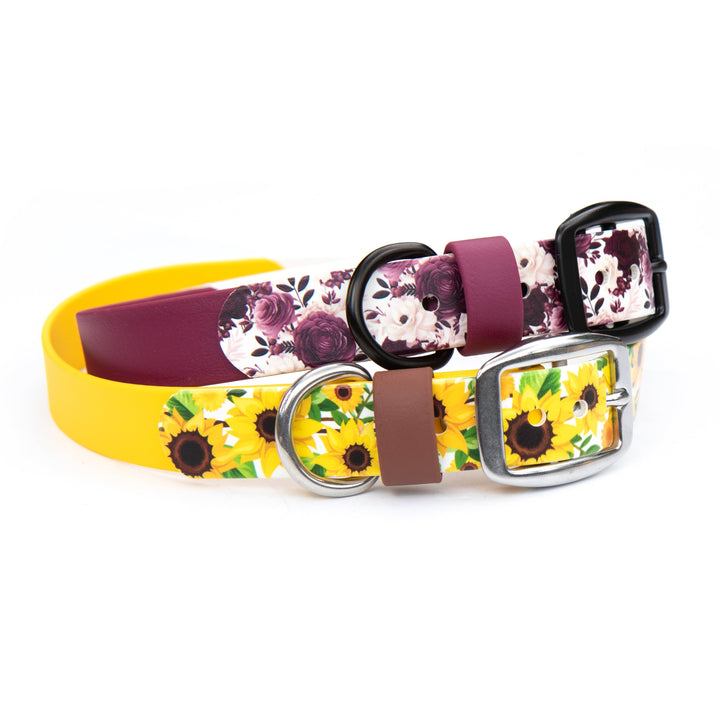 Fall Floral UV-Printed BioThane® Collar
