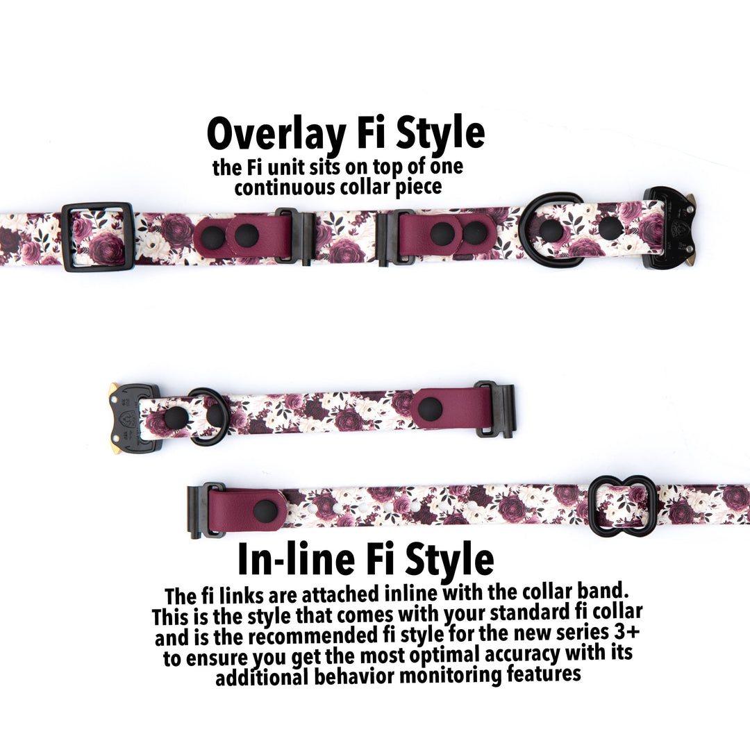 FALL/HALLOWEEN BIOTHANE® DESIGNS: Fi Compatible Series 3/3+ Adjustable Side Release Buckle BioThane® Collars