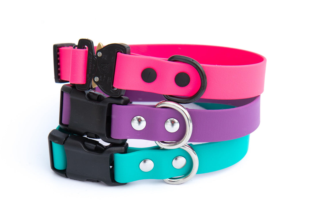 Adjustable BioThane® Dog Collar With Quick Release Buckle | Waterproof Pet Gear | SeaFlower Co