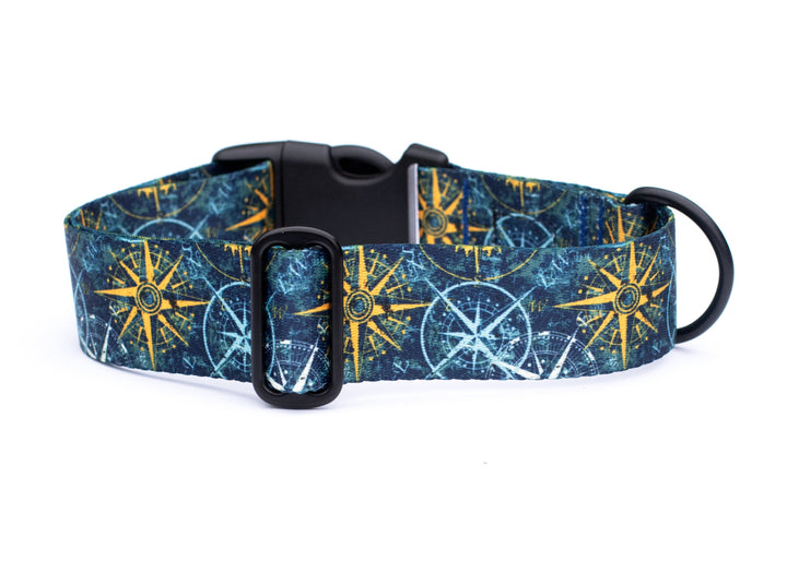 Nautical Compass Dog Collar | SeaFlower Co