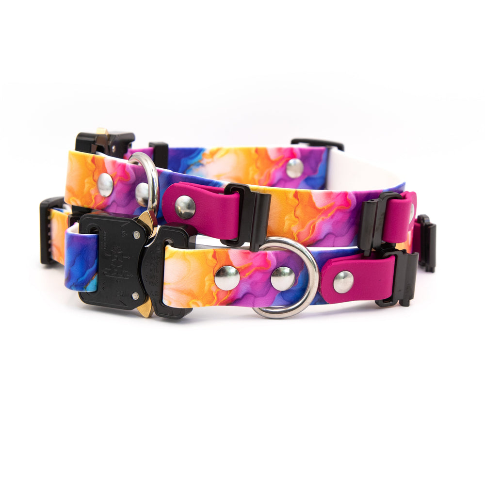 Fi Compatible 3/3+ Adjustable UV Printed BioThane® Dog Collar | SeaFlower Co