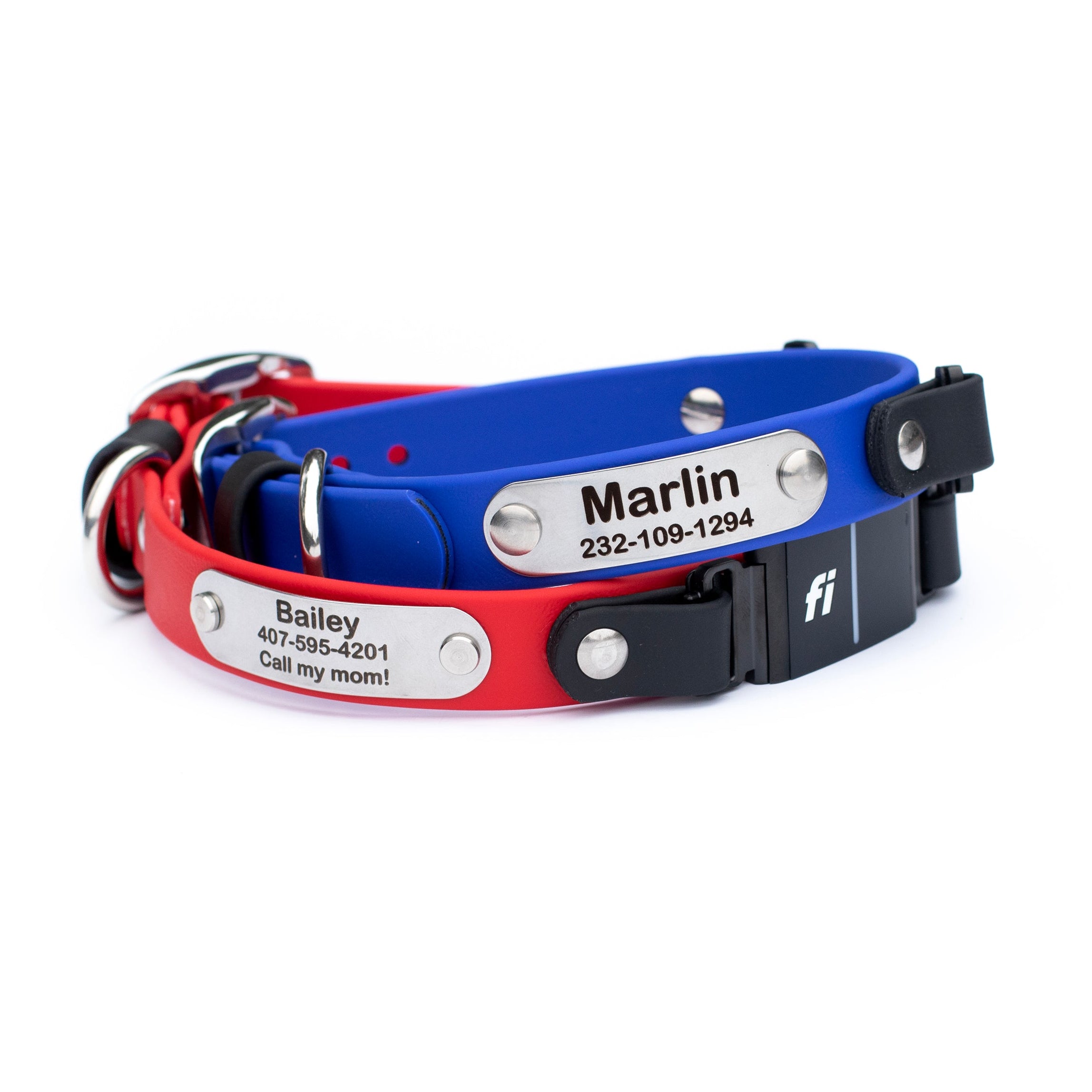 Fi 3/3+ Compatible Waterproof Collar With Personalized Nameplate