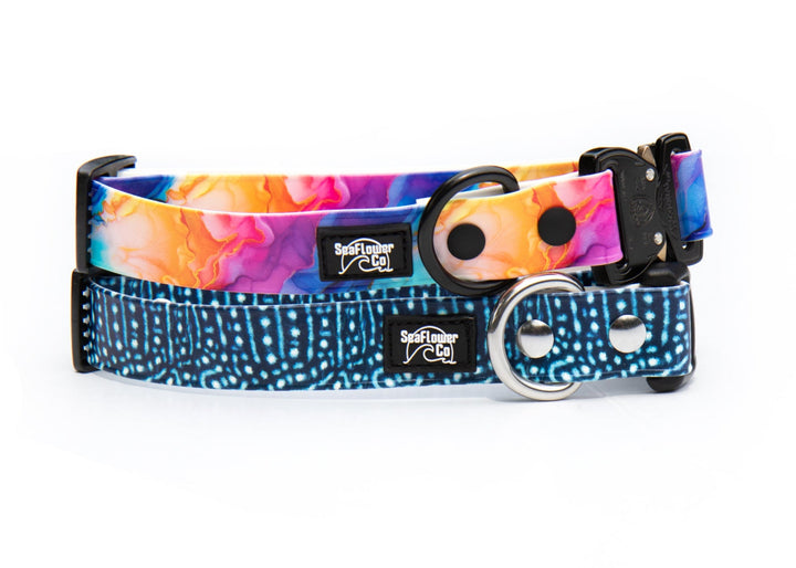 Adjustable UV Printed BioThane Collar | SeaFlower Co
