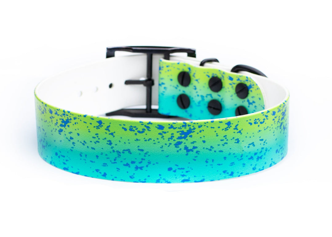 1.5" UV Printed Mahi BioThane Collar | SeaFlower Co