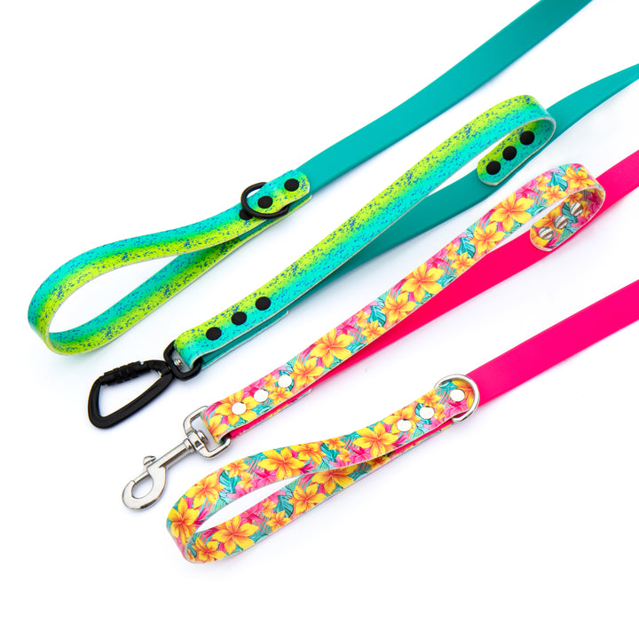 UV-Printed Waterproof BioThane Leash With Traffic Handle