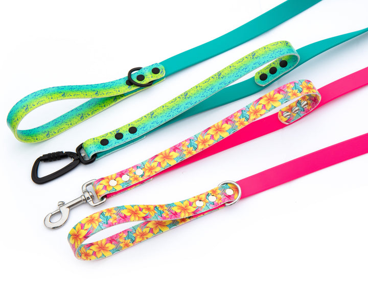 UV-Printed Waterproof BioThane Leash With Traffic Handle