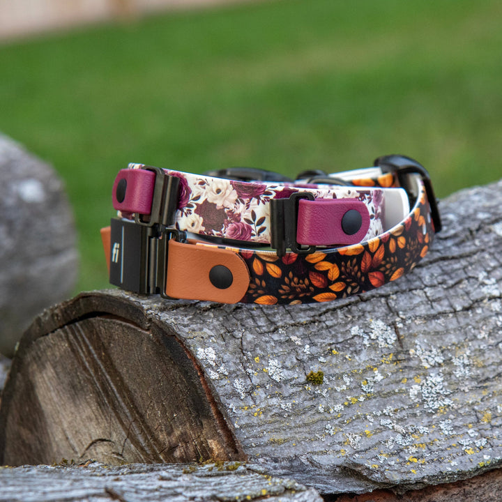Fall Themed BioThane Fi Compatible Collars