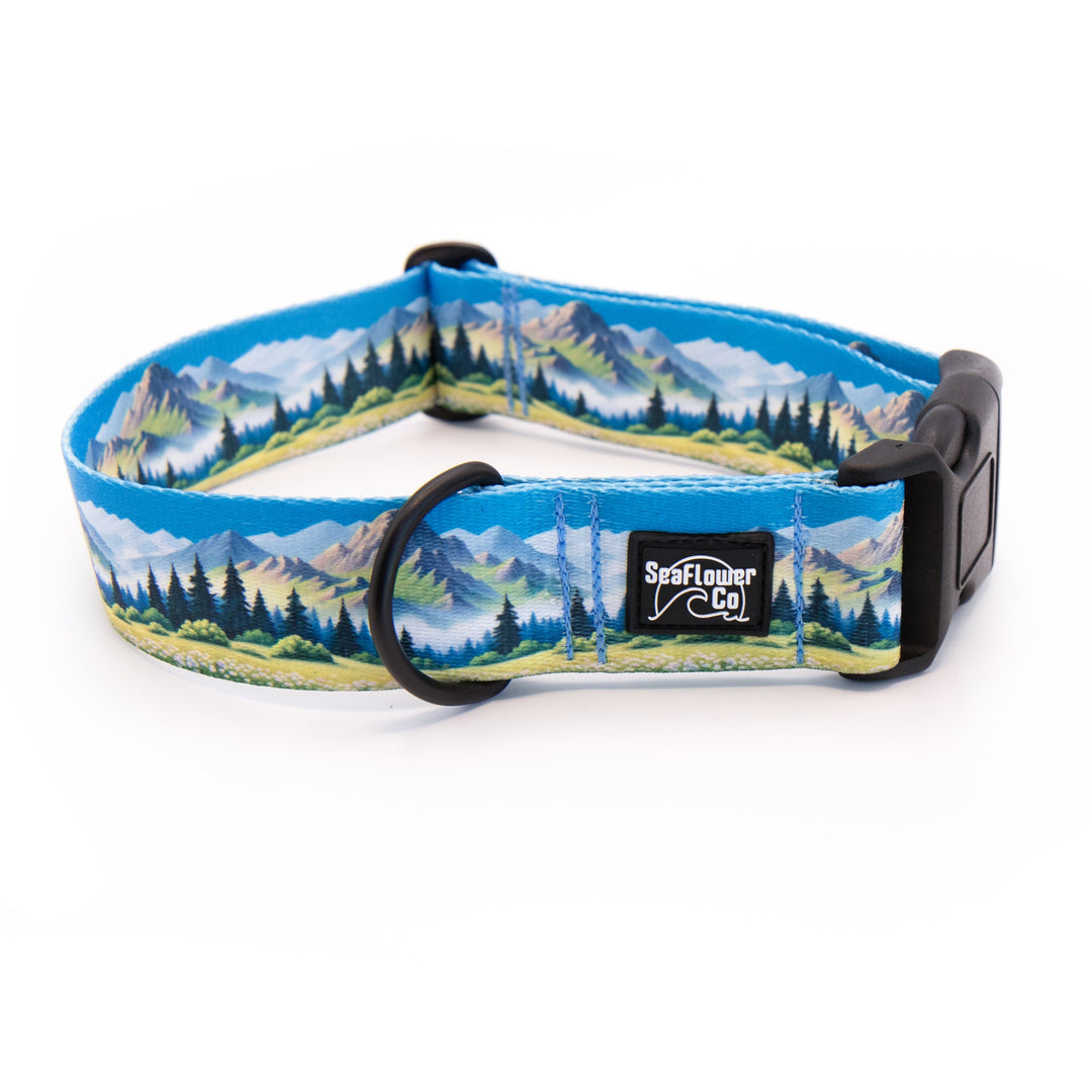 Great Outdoor Mountain Range Dog Collar | SeaFlower Co