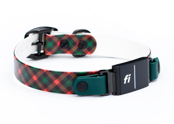 Christmas Fi Compatible 3/3+ BioThane Collar | SeaFlower Co