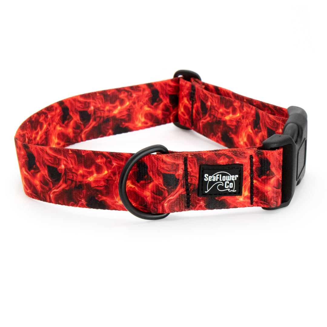 Red Smoke Dog Collar | Durable Pet Collar
