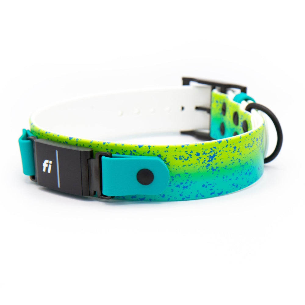 Mahi Mahi 1.5" Waterproof Fi Compatible 3/3+ BioThane Collar
