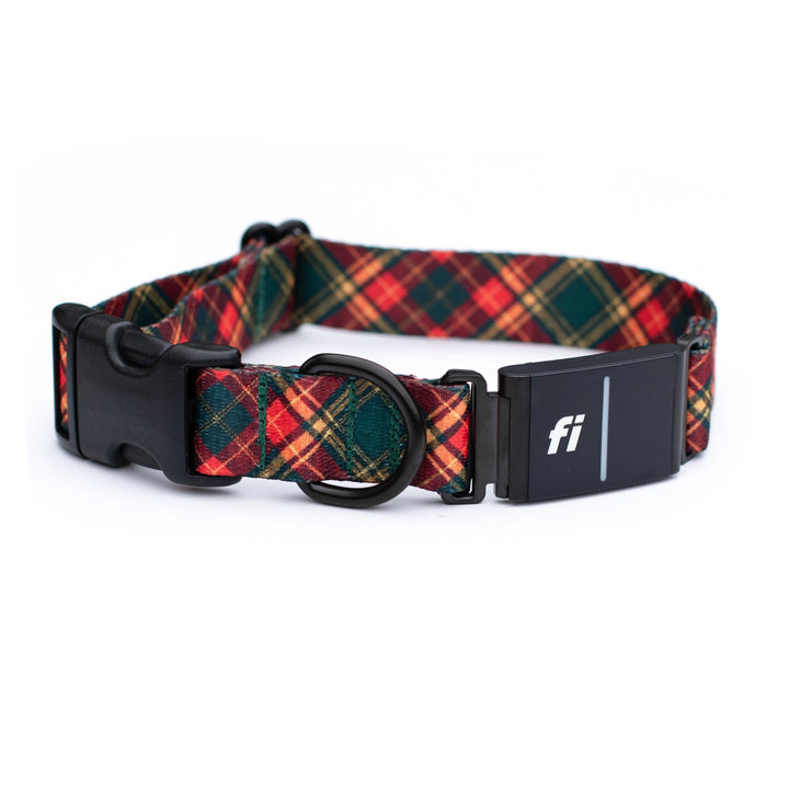Holiday Plaid Fi 3/3+ Compatible Collar