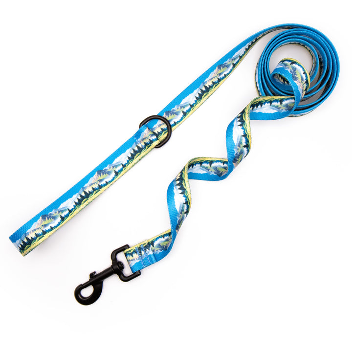 Vibrant Mountain Range Scenery Dog Leash