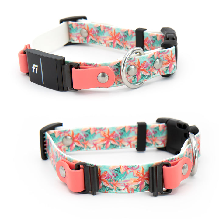Fi Compatible 3/3+ Patterned BioThane® Collar With Quick Release Buckle