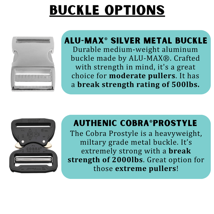 1.5" BioThane® Martingale Collar With Buckle