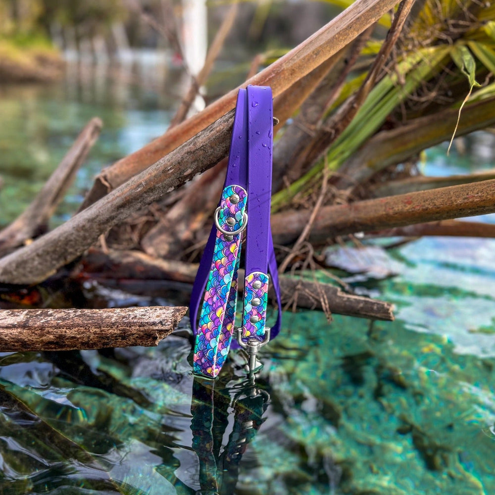 Mermaid Scales Waterproof Leash | SeaFlower Co