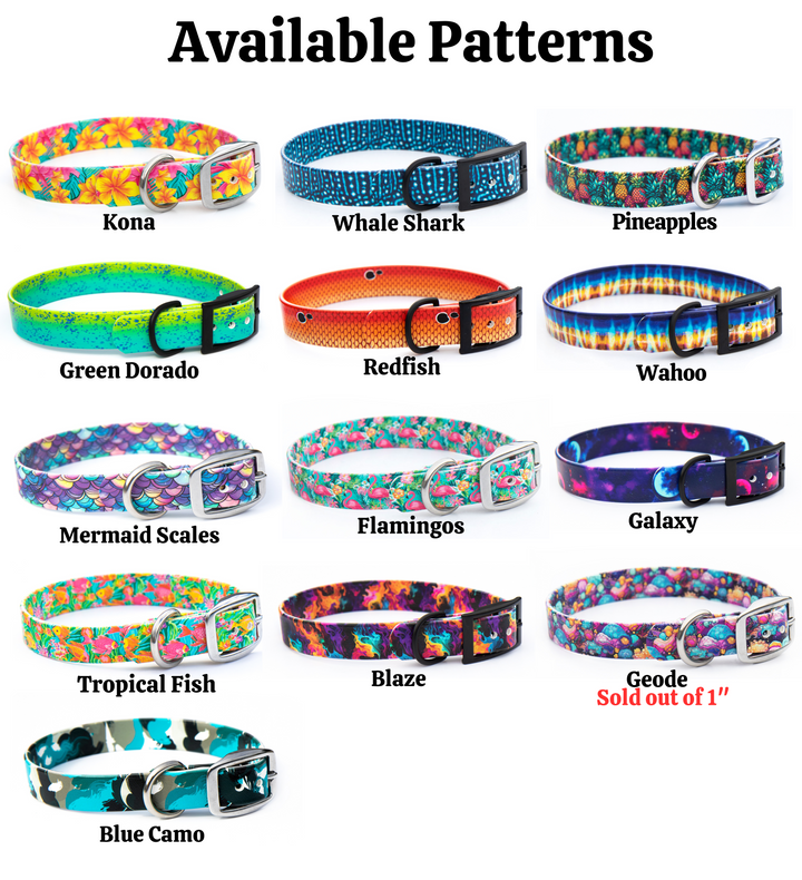 Fi Compatible Series 3- Limited Slip Patterned BioThane® Collar