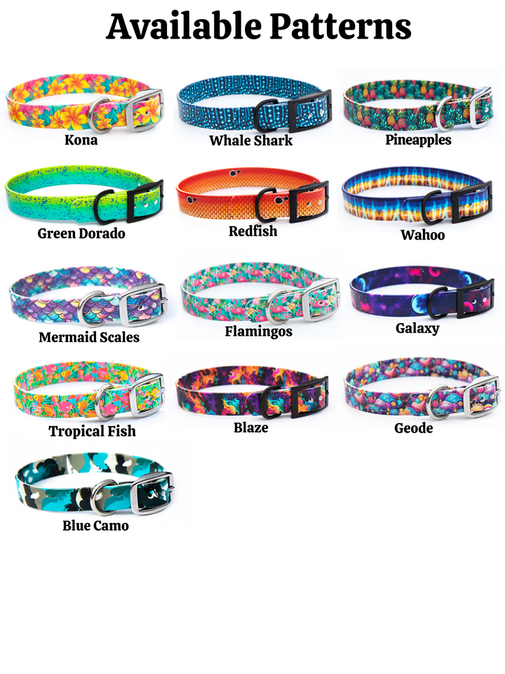 Fi Compatible 1" Width BioThane® Martingale Collar