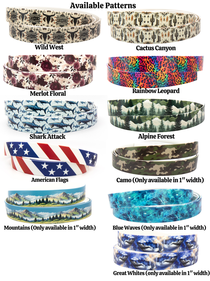 Limited Slip UV-Printed BioThane® Collar With Buckle | Pick Your Pattern