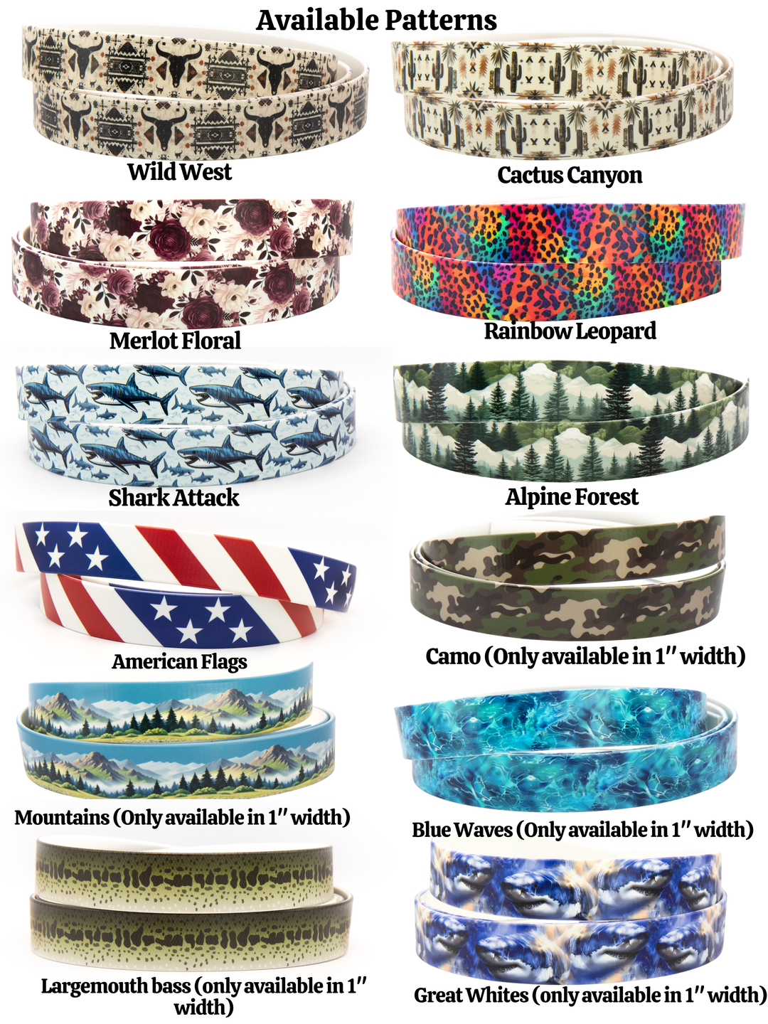 Fi Compatible 3/3+ 1" Width Patterned BioThane® Martingale Collar