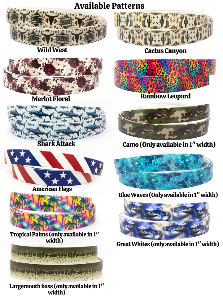 Two-Toned UV-Printed BioThane® Collars | Pick Your Pattern