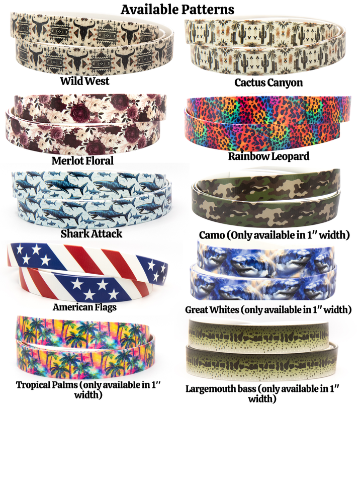 Two-Toned UV-Printed BioThane® Collars | Pick Your Pattern