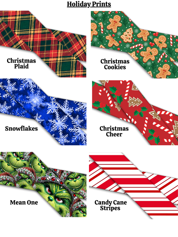 Christmas/Winter Fi Compatible 3/3+ UV-Printed BioThane® Classic Buckle Collar