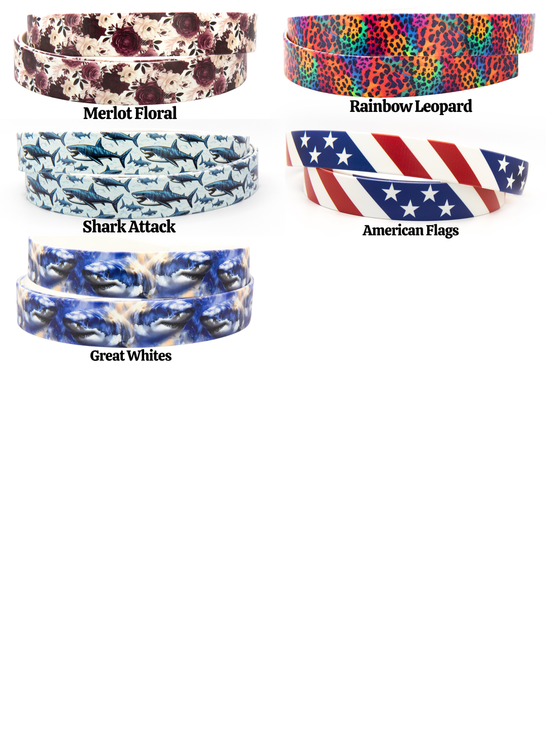 Fi Compatible 3/3+ 1" Width Patterned BioThane® Martingale Collar