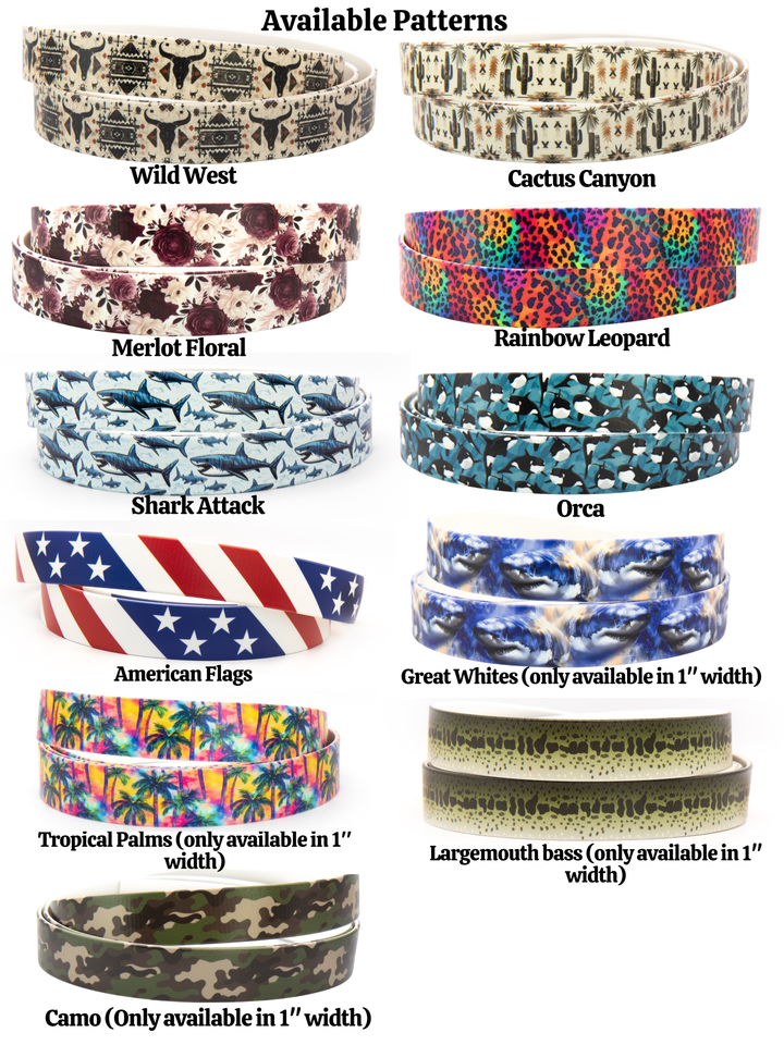 Two-Toned UV-Printed BioThane® Collars | Pick Your Pattern