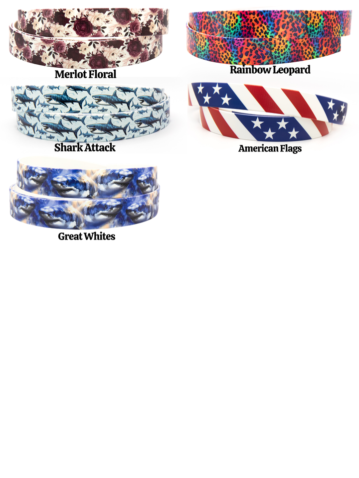 UV-Printed BioThane® 1" Width Martingale Collars | Pick Your Pattern