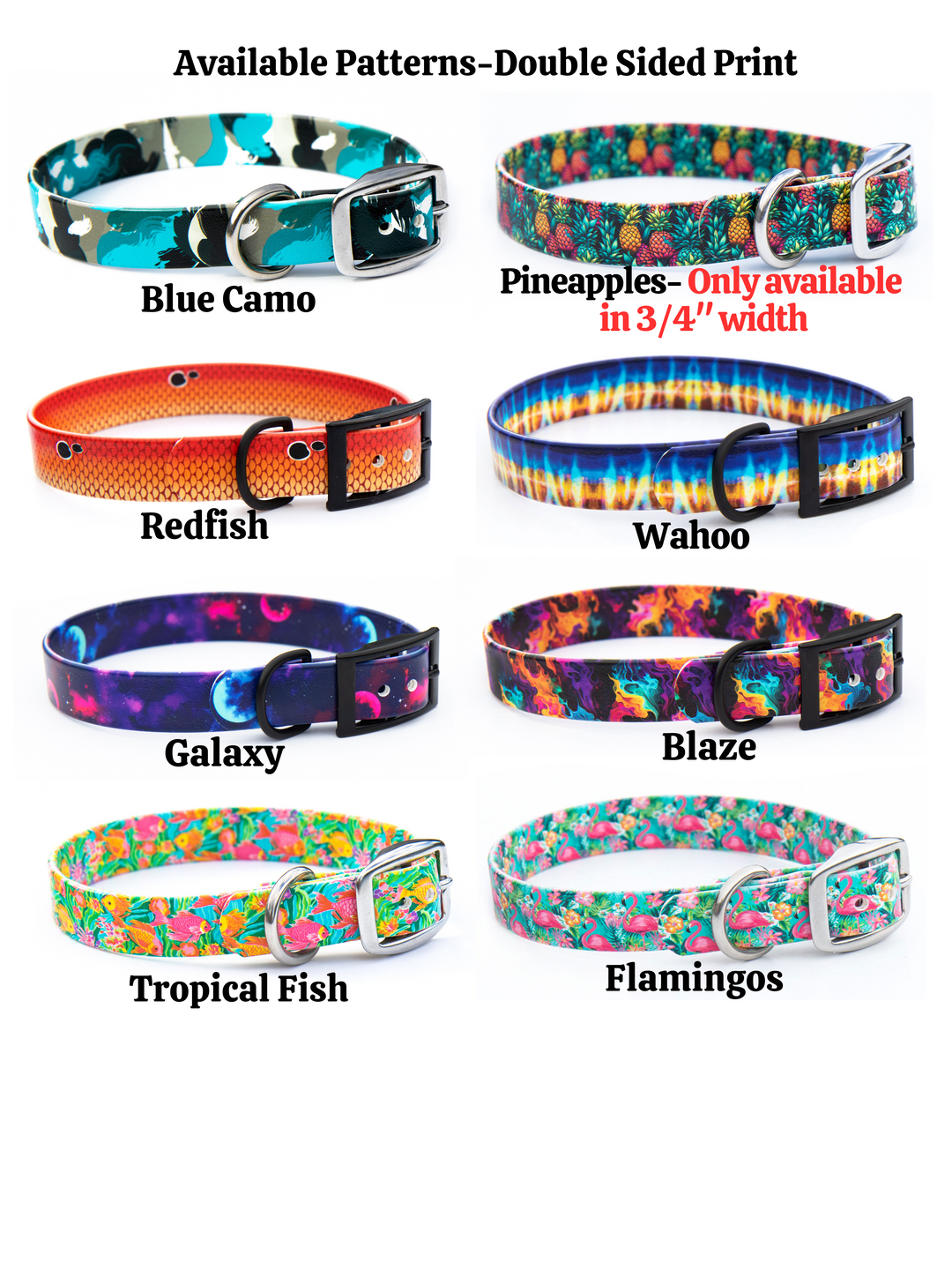 Fi Compatible Series 3/3+-Limited Slip Patterned BioThane® Collar With Buckle