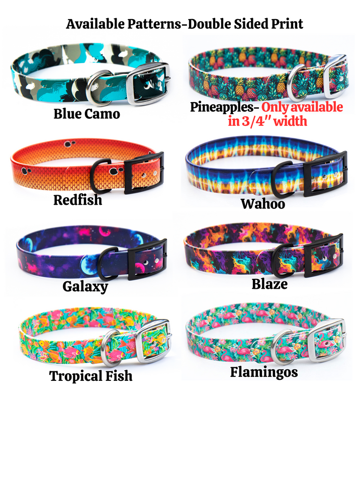 Fi Compatible Series 3/3+-Limited Slip Patterned BioThane® Collar With Buckle